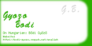 gyozo bodi business card
